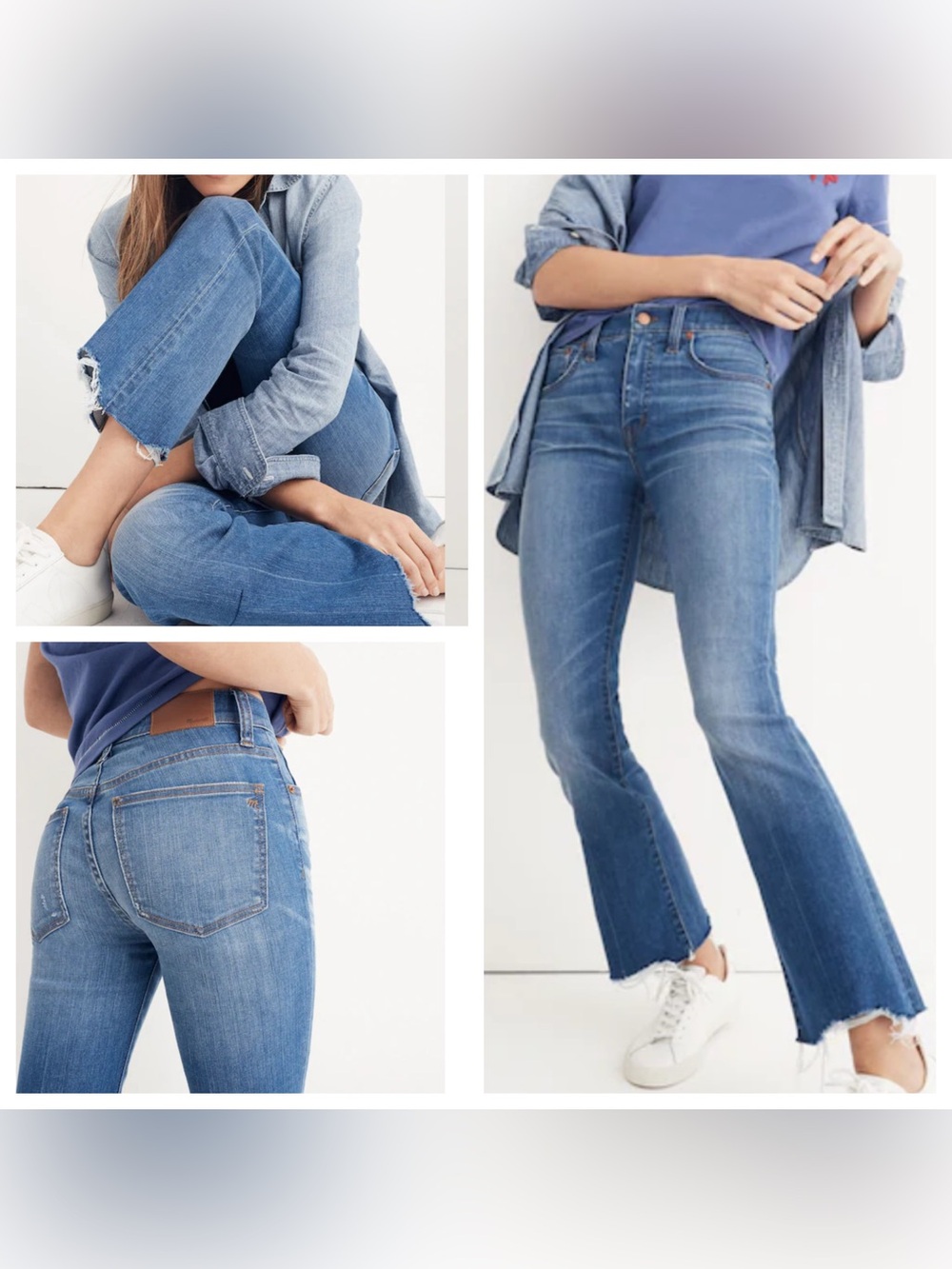 Madewell Cali Demi-Boot Jeans: Destructed-Hem
Edition | size 27 | High Rise